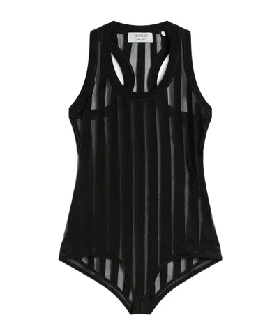 SPORTMAX SEMI-TRANSPARENT BODYSUIT