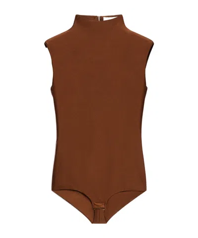 SPORTMAX SPORTMAX MOCK NECK SLEEVELESS TOP