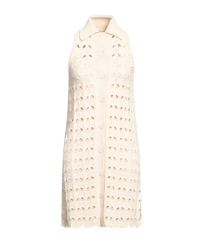 Sportmax Sleeveless Knit Dress In Neutral