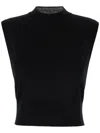 Sportmax Sleeveless Knitted Top In Black
