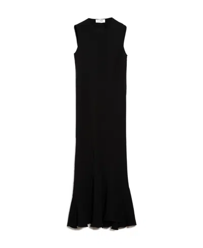 Sportmax Sleeveless Midi Dress In Black
