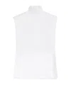 Sportmax High-necked Sleeveless Top In Cann In White