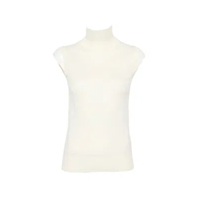 Sportmax Sleeveless Turtleneck Sweater In Neutral