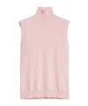 Sportmax Sleeveless Turtleneck Sweater In Pink