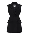 Sportmax Double-breasted Sleeveless Jacket In Black