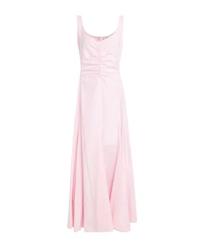 Sportmax Sleeveless Waist A-line Dress In Pink