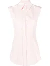 Sportmax Woman Shirt Pink Size 4 Cotton In Pink