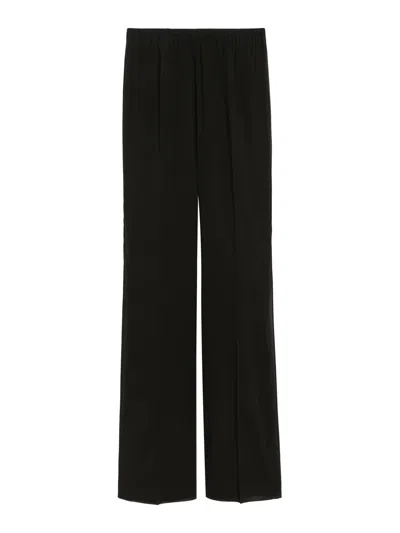 Sportmax Slim Fit Flare Pants In Black