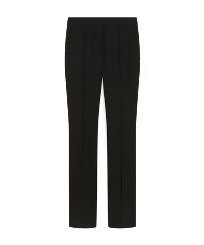 Sportmax Slim-fit Low-rise Trousers In Black