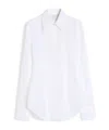 Sportmax White Slim Solid Shirt In White