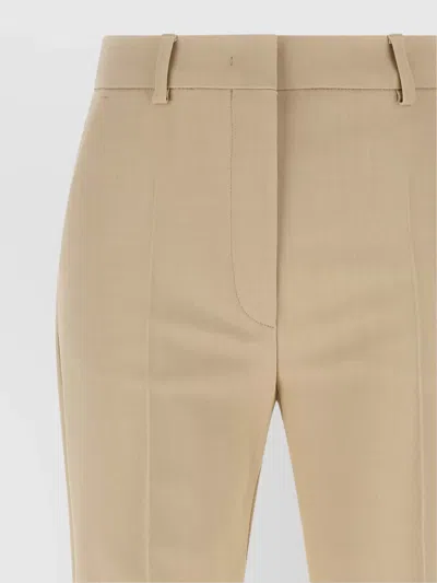 Sportmax Slim Fit Trousers Belt Loops In Brown