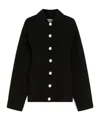 Sportmax Slim-fit Wool Pea Coat In Black