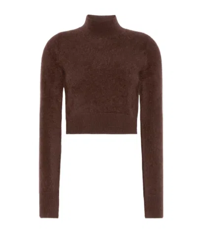 Sportmax Slim Pure Cashmere Sweater In Brown