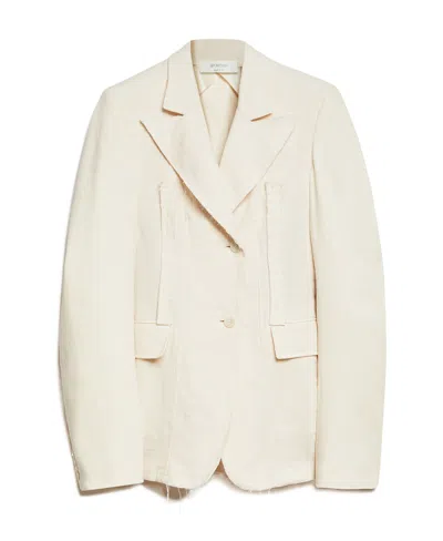 Sportmax Slim Suit Jacket In White