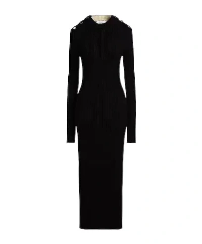 Sportmax Slim-fit Knit Dress In Black