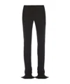 Sportmax Slit-back Trousers In Black