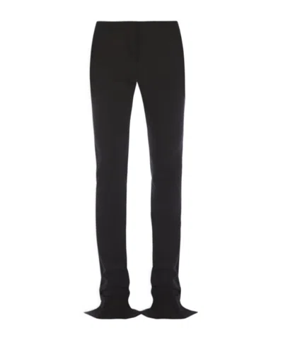 Sportmax Slit-back Trousers In Black