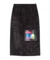 Sportmax Slit Skirt In Black