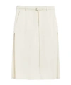 Sportmax Garbo Belted Midi Skirt In White