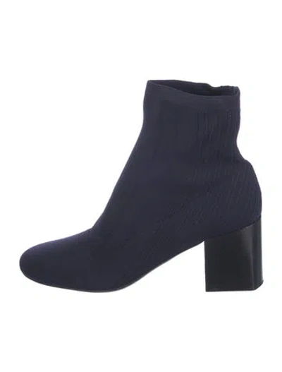 Pre-owned Sportmax Sock Boots In Blue