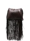 Sportmax Fringed Tote Bag In Brown