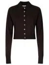 Sportmax Perseo Button-up Knitted Cardigan In Brown