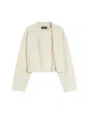 Sportmax Soft Sweatshirt With Double-layer Effect In White