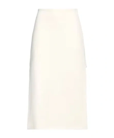 Sportmax Solid Color Flared Skirt In Neutral