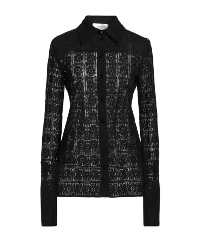 Sportmax Solid Color Knitted Shirt In Black
