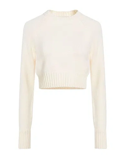Sportmax Solid Color Knitted Sweater In White