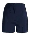 Sportmax Solid Color Shorts In Blue