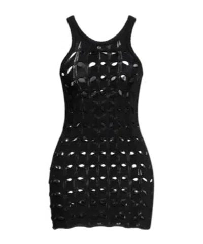 Sportmax Solid Color Sleeveless Crew Neck Knit Vest In Black