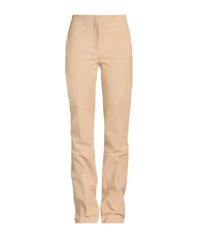 Sportmax Solid Color Straight-leg Pants In Nude