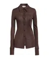 Sportmax Solid Colour Shirts  Blouses In Brown