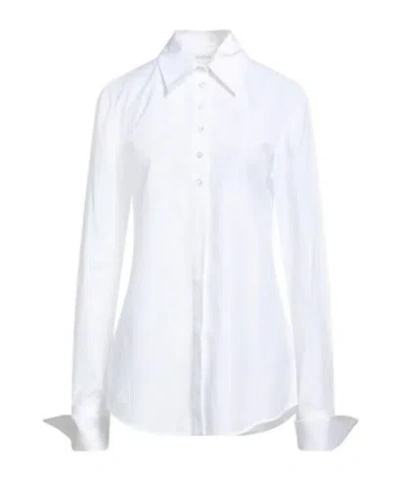 Sportmax Solid Colour Shirts  Blouses In White