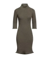Sportmax Solid Knit Dress In Gray