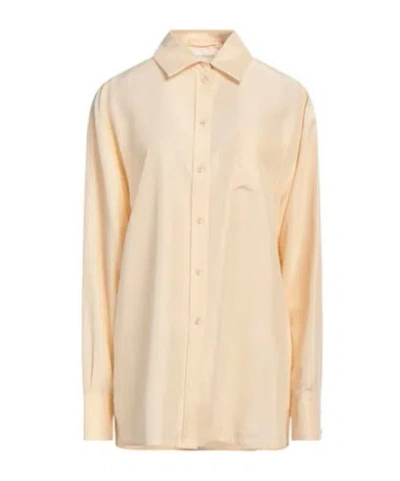 Sportmax Solid Long Sleeve Shirt In Neutral
