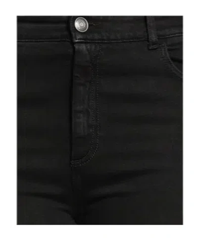 Sportmax Solid Minimalist Fashion Jeans In Black