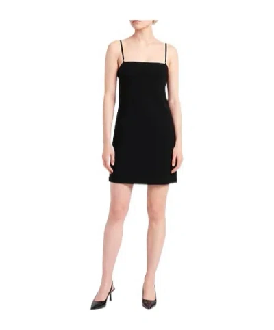 Sportmax Solid Sleeveless Dress In Black