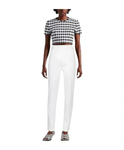 Sportmax Solid Straight Leg Trousers In Gray