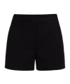 Sportmax Solid Wool Shorts In Black