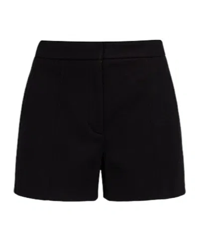 Sportmax Solid Wool Shorts In Black