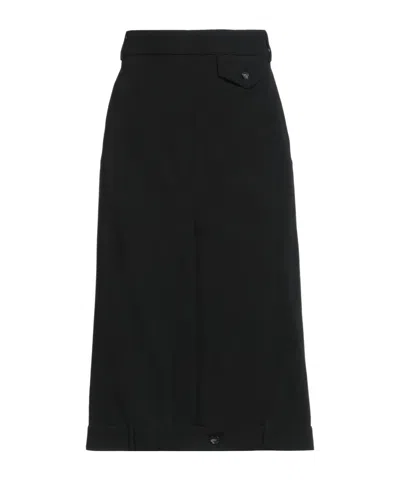 Sportmax Solid-colored Umbrella Skirt In Black