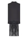 Sportmax Soraia Fringed Sleeveless Top In Black