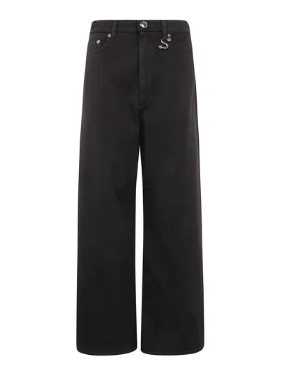 Sportmax Spd Siamese Oversized Jeans In Black