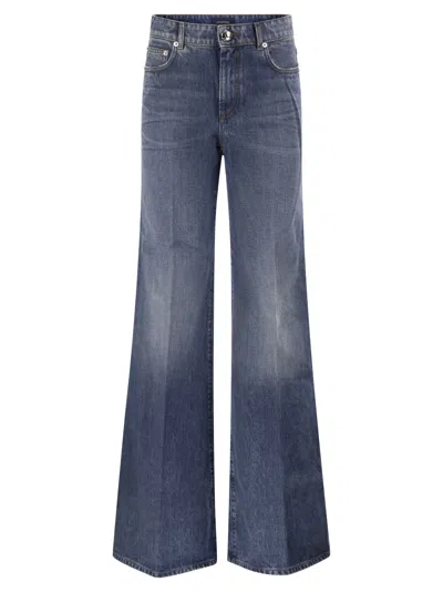 Sportmax Flared-leg Jeans In Blue