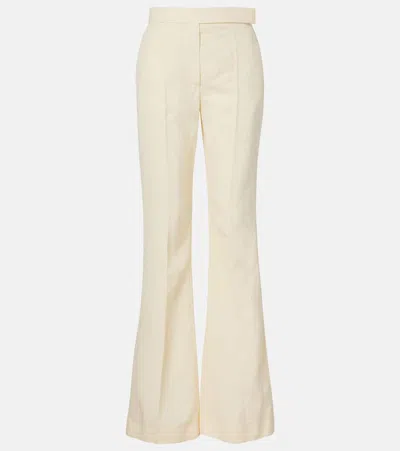 Sportmax Spiacere Flared Pants In Neutral