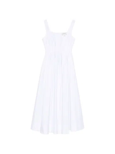 Sportmax Sport Max Cotton Long Dress In White