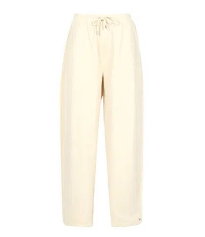Sportmax Sport Max Trousers Ivory In Pink