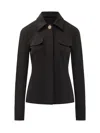 Sportmax Wells Viscose Blend Crepe Jacket In Black